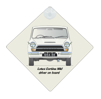 Lotus Cortina MkI 1964-66 Car Window Hanging Sign